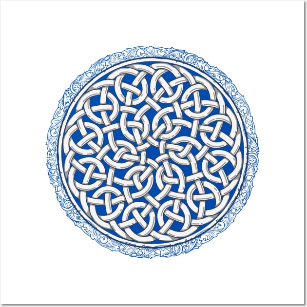 Celtic Knot - Blue Wall Art by Kahytal